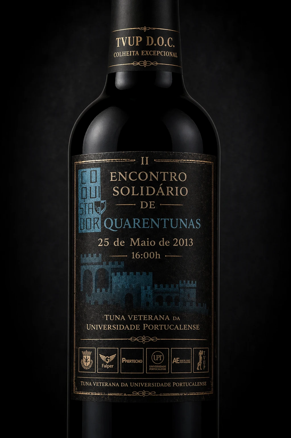 Garrafa e rótulo do II Conquistador, 2013