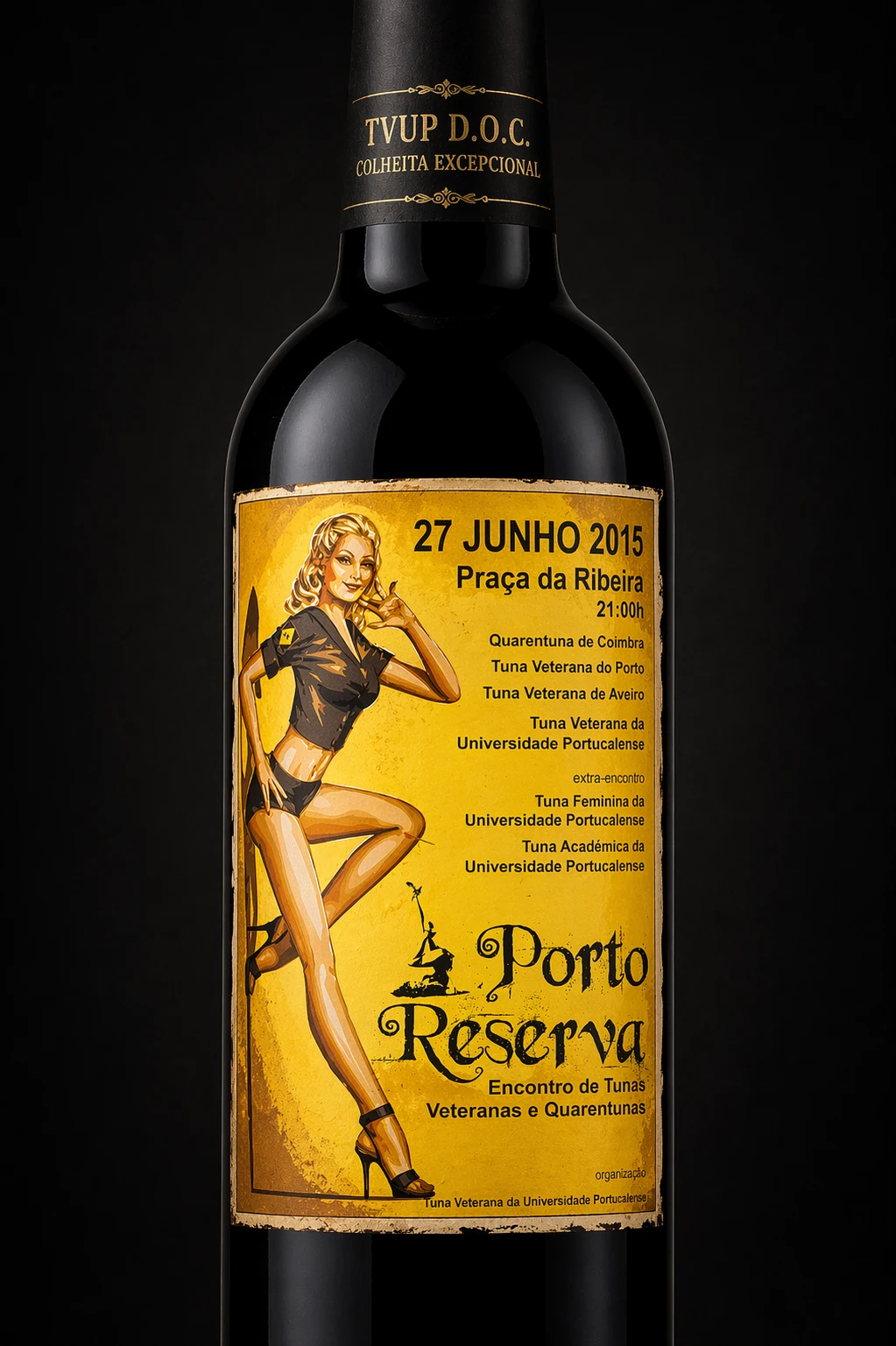 Garrafa e rótulo Porto Reserva, 2015