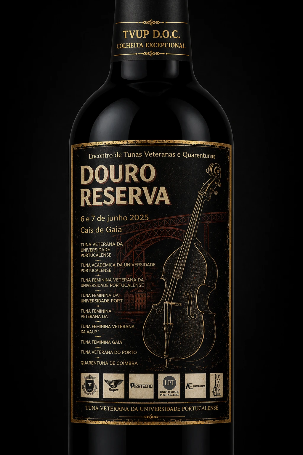 Garrafa e rótulo Douro Reserva, 2025